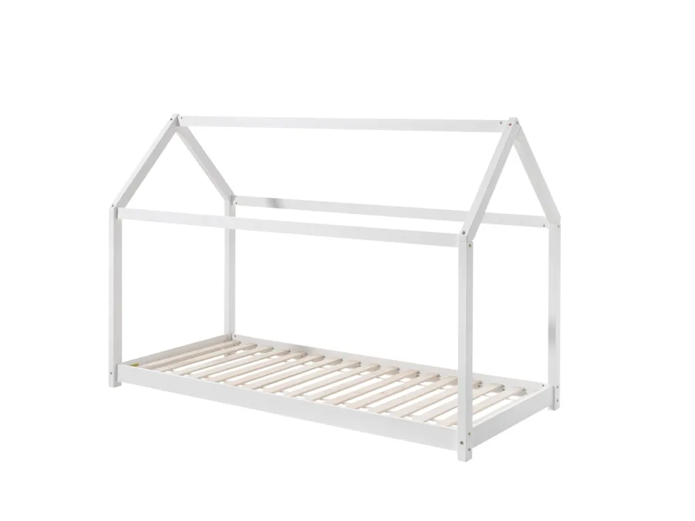 vipack__eenpersoonsbed_ca_0-1.webp Vipack - Eenpersoonsbed Cabane - CABE9014 - Wit - 98x142x206cm | Belga Meubelen Sale
