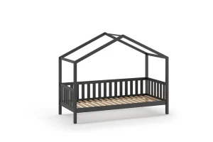 Vipack - Eenpersoonsbed Dallas - DAHK9080 - Grijs - 97x170x210,5cm | Belga Meubelen Outlet