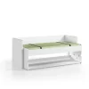 Vipack - Eenpersoonsbed Denver - DEHSZ6014 - Wit - 109,5x146,5x216,5cm | Belga Meubelen Online