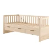 Vipack - Eenpersoonsbed Fritz - FZKB9110 - Natuur - 98,2x85,5x211,2cm | Belga Meubelen Hot