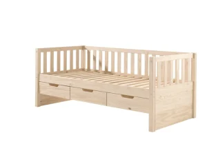 Vipack - Eenpersoonsbed Fritz - FZKB9110 - Natuur - 98,2x85,5x211,2cm | Belga Meubelen Hot