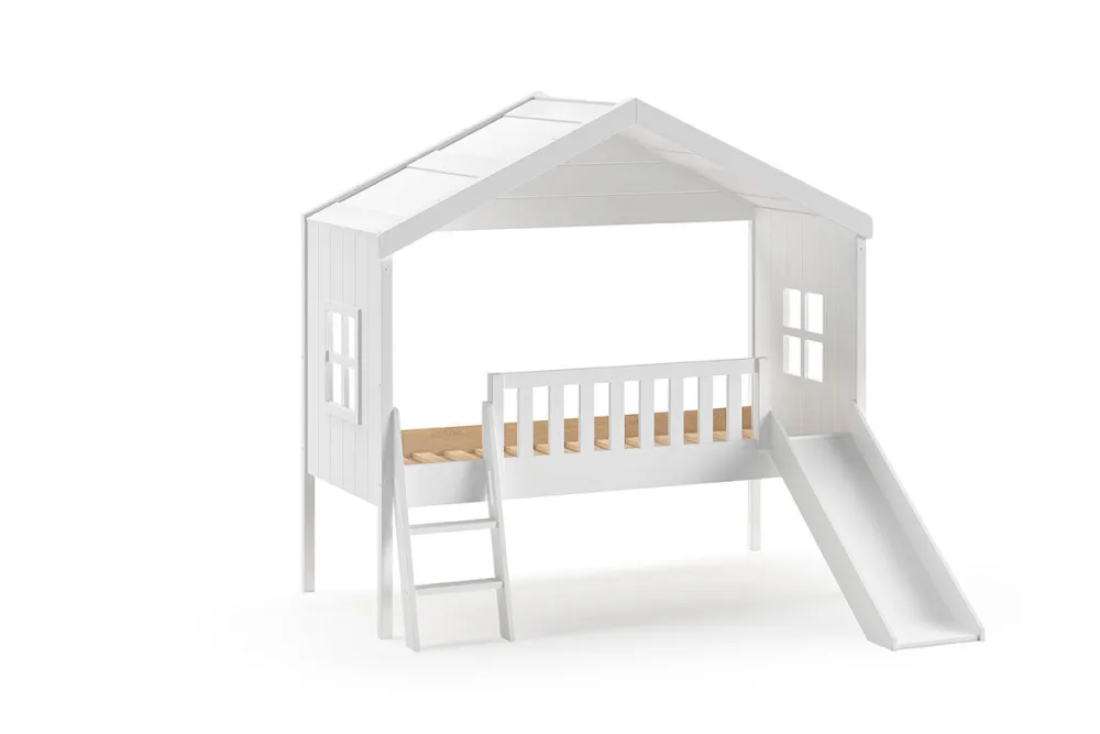 vipack__eenpersoonsbed_ho_0-1.webp Vipack - Eenpersoonsbed Housebed - HBGB9014 - Wit - 191,8x201,8x213cm | Belga Meubelen New