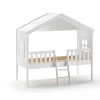 Vipack - Eenpersoonsbed Housebed - HBZG9014 - Wit - 119,9x201,8x213cm | Belga Meubelen Sale