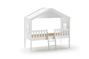Vipack - Eenpersoonsbed Housebed - HBZG9014 - Wit - 119,9x201,8x213cm | Belga Meubelen Sale