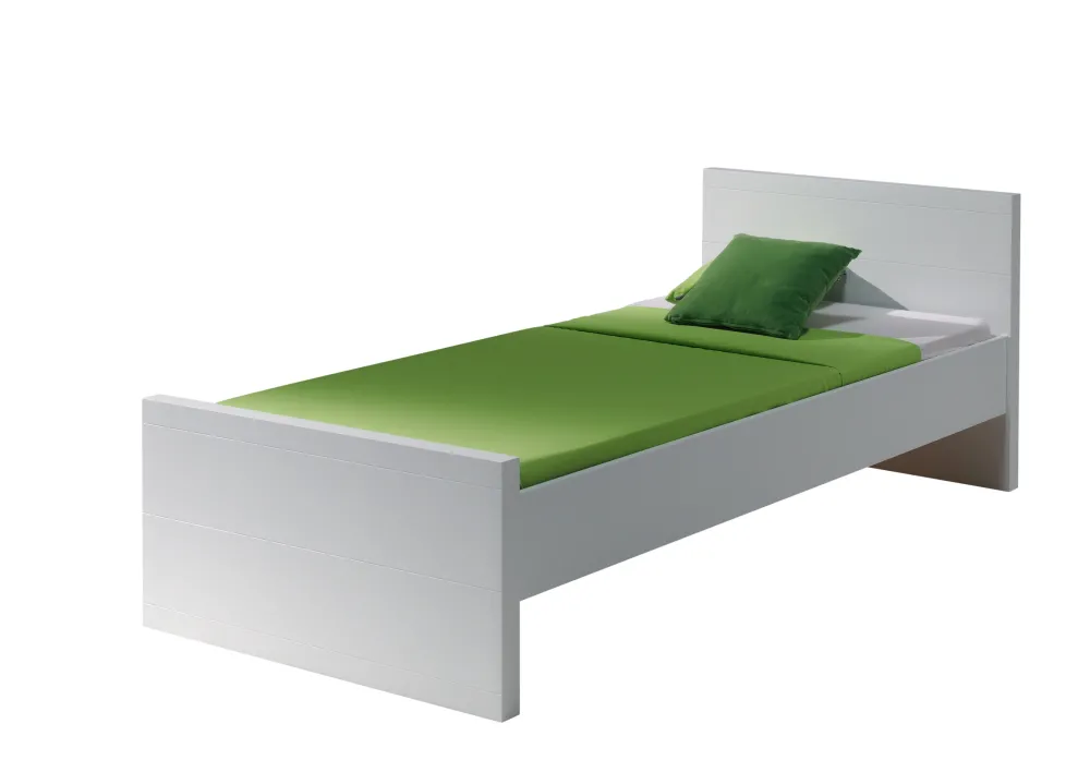 vipack__eenpersoonsbed_la_0-1.webp Vipack - Eenpersoonsbed Lara - LABE9014 - Wit - 76,5x96x200cm | Belga Meubelen Fashion