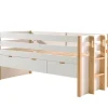 Vipack - Eenpersoonsbed Margrit - MGKB9124 - Natuur/Wit - 98,2x100x200cm | Belga Meubelen Fashion