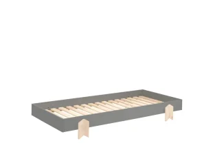 Vipack - Eenpersoonsbed Modulo - MDBE9115 - Grijs - 93,8x27,5x200cm | Belga Meubelen Fashion