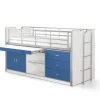 Vipack - Halfhoogslaper Bonny - BONHS9507 - Blauw - 96x116x207cm | Belga Meubelen Best
