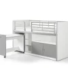 Vipack - Halfhoogslaper Bonny - BONHS9109 - Grijs - 96x121x207cm | Belga Meubelen Outlet