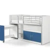 Vipack - Halfhoogslaper Bonny - BONHS9107 - Blauw - 96x121x207cm | Belga Meubelen Discount