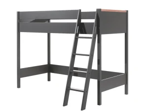 Vipack - Halfhoogslaper London - LDHS9080 - Grijs - 138,6x160x200cm | Belga Meubelen Outlet