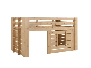 Vipack - Halfhoogslaper Oliver - OLHS9012 - Eik - 97,2x114,5x200cm | Belga Meubelen Online