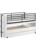 Vipack - Halfhoogslaper Sam - SAHS8614 - Wit/Zwart - 98x117x200cm | Belga Meubelen Discount