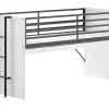 Vipack - Halfhoogslaper Sam - SAHS8514 - Wit/Zwart - 98x117x200cm | Belga Meubelen New