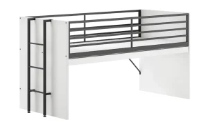 Vipack - Halfhoogslaper Sam - SAHS8514 - Wit/Zwart - 98x117x200cm | Belga Meubelen New