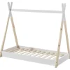 Vipack - Juniorbed Tipi - TIBE7014 - Natuur/Wit - 84,5x130,4x120cm | Belga Meubelen Outlet