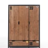 Vipack - Kleerkast Alex - AXKL1319 - Natuur - 55x200x147,5cm | Belga Meubelen Best