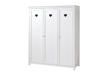 Vipack - Kleerkast Amori - AMKL1314 - Wit - 57x190,5x159cm | Belga Meubelen Clearance