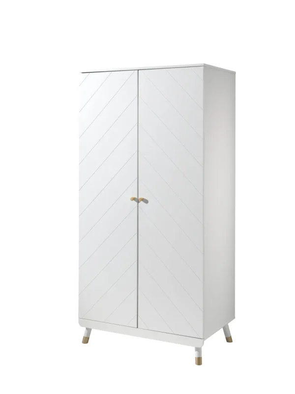 Vipack - Kleerkast Billy - BIKL1214 - Wit - 59,2x200x100cm | Belga Meubelen Discount