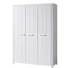 Vipack - Kleerkast Erik - ERKL1314 - Wit - 57,5x205,5x144cm | Belga Meubelen Sale