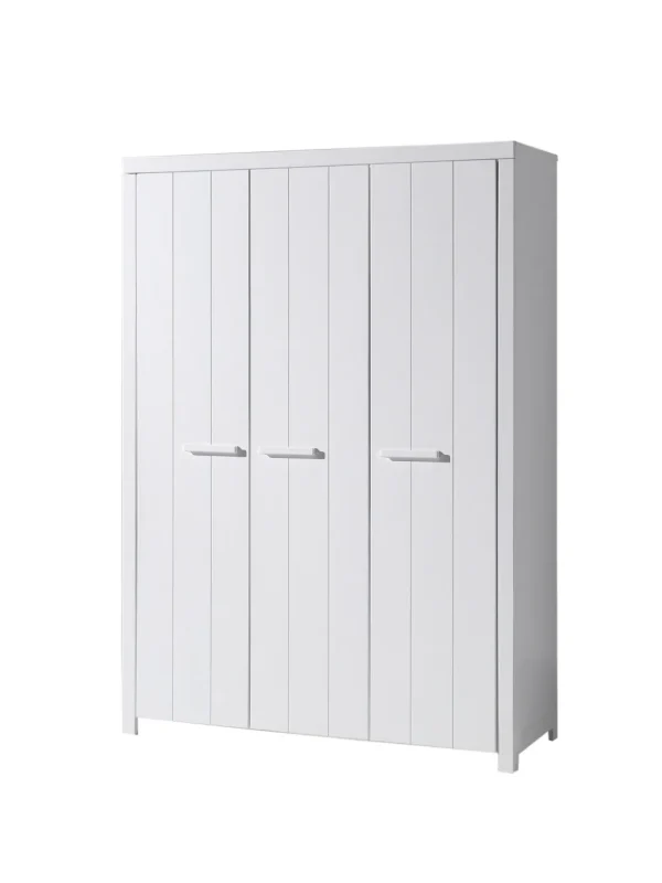 Vipack - Kleerkast Erik - ERKL1314 - Wit - 57,5x205,5x144cm | Belga Meubelen Sale
