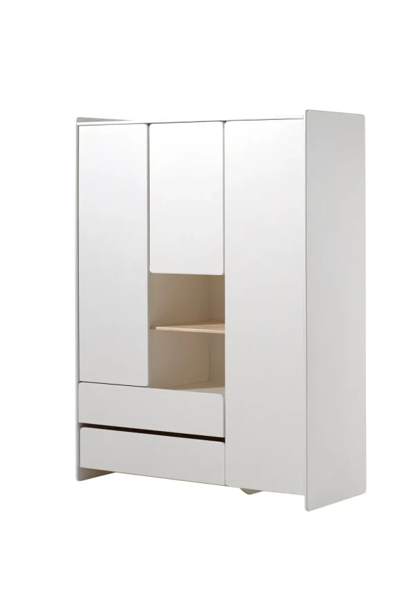 Vipack - Kleerkast Kiddy - KIKL2314 - Wit - 138x190x55cm | Belga Meubelen New