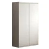 Vipack - Kleerkast Lara - LAKL1214 - Wit - 57x204,5xcm | Belga Meubelen Clearance