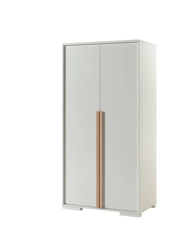 Vipack - Kleerkast London - LDKL1214 - Wit - 56x195,2xcm | Belga Meubelen Clearance
