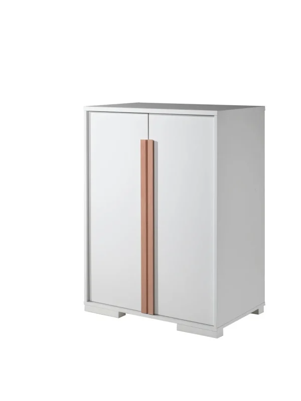 Vipack - Kleerkast London - LDHSKL14 - Wit - 56x116,2xcm | Belga Meubelen Outlet