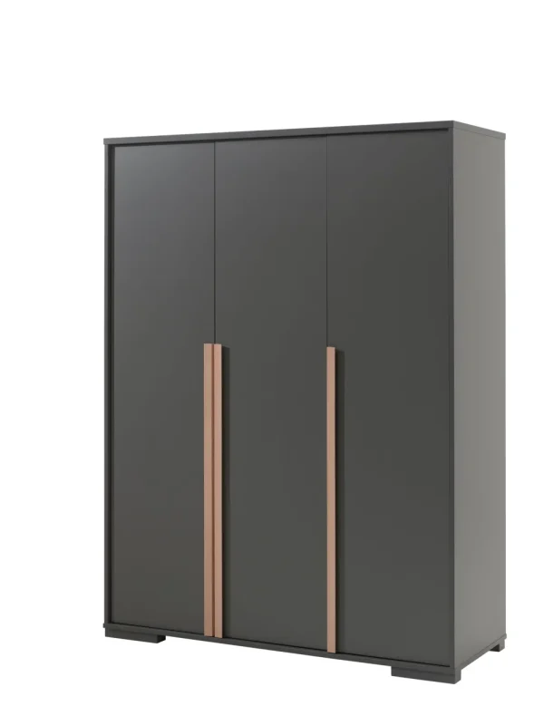 Vipack - Kleerkast London - LDKL1380 - Grijs - 56x195,2xcm | Belga Meubelen Discount