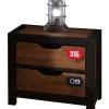 Vipack - Nachtkastje Alex - AXNA2219 - Natuur - 45x45x50cm | Belga Meubelen Outlet