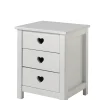 Vipack - Nachtkastje Amori - AMNA1314 - Wit - 40x55x45cm | Belga Meubelen Online