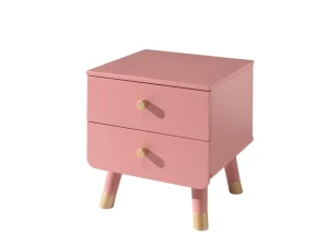 Vipack - Nachtkastje Billy - BINA2213 - Roze - 40x45,2x43,2cm | Belga Meubelen Discount