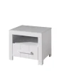 Vipack - Nachtkastje Erik - ERNA1214 - Wit - 39x42x50cm | Belga Meubelen Discount