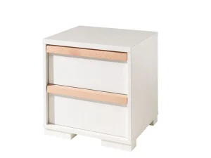 Vipack - Nachtkastje London - LDNA2214 - Wit - 40x48,8xcm | Belga Meubelen Best
