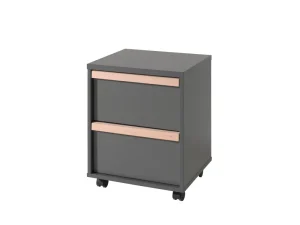Vipack - Rolcontainer London - LDRK1280 - Grijs - 40x59,7xcm | Belga Meubelen Online