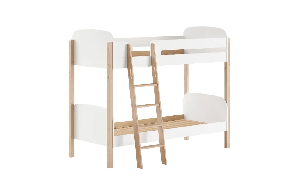 vipack__stapelbed_kiddy___0.webp Vipack - Stapelbed Kiddy - KISB9114 - Wit - 125,4x175xcm | Belga Meubelen Hot
