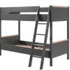 Vipack - Stapelbed London - LDSB9080 - Grijs - 138,6x160x200cm | Belga Meubelen Discount