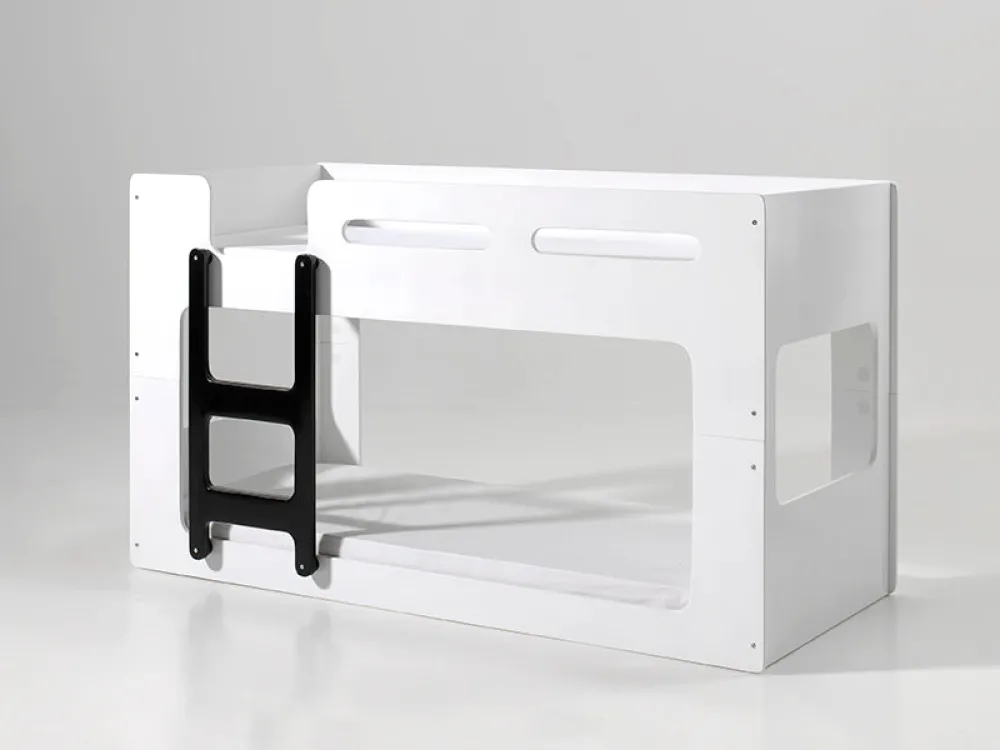 vipack__stapelbed_luca__l_0.webp Vipack - Stapelbed Luca - LUBB9014 - Wit - 90,4x106,8x200cm | Belga Meubelen Sale