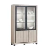 Vitrine Ontario - Natuurlijke Eik - 133x205x45cm | Belga Meubelen Sale