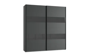 Wimex - Kleerkast Altona 2 - 2 schuifdeuren - Antraciet - 180x200x64cm | Belga Meubelen Best
