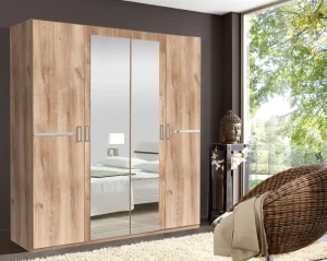 Wimex - Kleerkast Anna - 4 draaideuren - 4 kleuren - 180x210x58cm | Belga Meubelen Hot