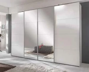 Wimex - Kleerkast Brussel - 4 schuifdeuren - 2 spiegels - Drie Kleuren - 270x210x65cm | Belga Meubelen Sale