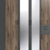 Wimex - Kleerkast Hennef - Grijs/Donkere Eik - 180x200x58 cm | Belga Meubelen Best
