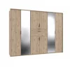 Wimex - Kleerkast Moldau - 8-Deuren en 2-Schuiven - Imitatie Eikenhout - 270x58x208cm | Belga Meubelen Best