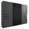 Wimex - Kleerkast Saigon - Schuifdeuren - Zwart - 270x218x65cm | Belga Meubelen Fashion