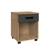 Wimex - Rolcontainer Liverpool - Donkere Eik/Grijs - 49x59x45cm | Belga Meubelen Outlet