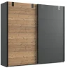 Wimex - Schuifdeurenkast Malmoe - Eiken en Grafiet decor - 225x210x65cm | Belga Meubelen Best