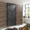 Wimex - Schuifdeurkast Norderstedt - Donker Eiken Imitatie Decor - Grijze Glas - 270x64x236cm | Belga Meubelen Best