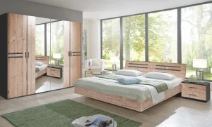 Wimex - Slaapkamer Suzan - 4-delig - Donkere Eik | Belga Meubelen Outlet